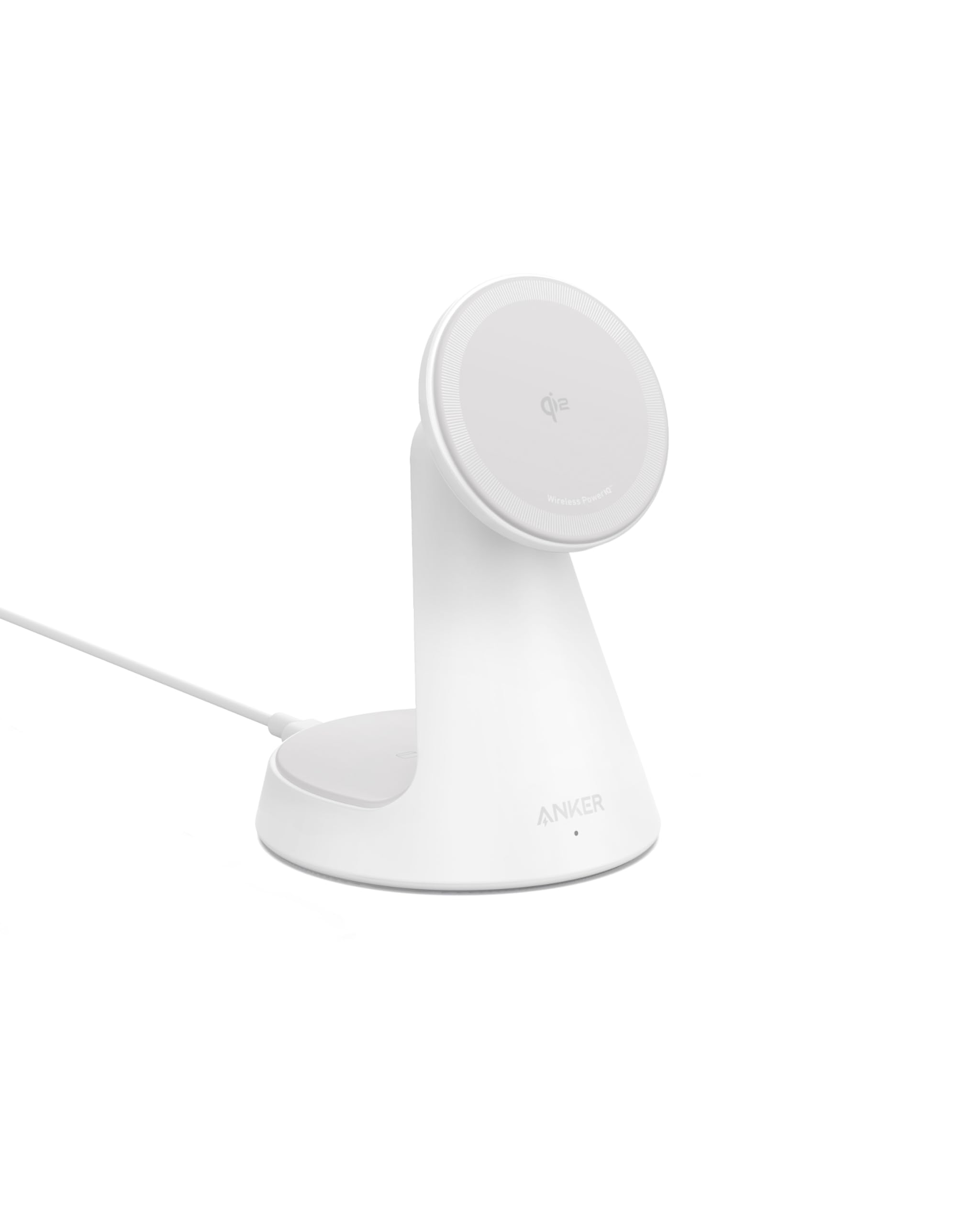 Anker MagGo MagSafe kompatibles 2-in-1 Ladegerät, Qi2 Zertifiziert 15W Schnellladegerät Ständer, Einstellbar stabil, Für iPhone 17/16/15/14/13/12, AirPods Pro und mehr (Ohne Netzteil)