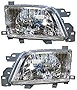 Evan-Fischer Headlight Set Compatible with 2001-2002 Subaru Forester Left Driver and Right Passenger Side Halogen With bulb(s)