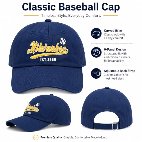 Image of Cap Hat Classic Vintage Embroidered Hat Cap for Men Women Teenager Cap Adjustable