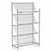 Nexel Chrome Slant Wire Shelving, 4 Shelves, 36"W x 24"D x63"H
