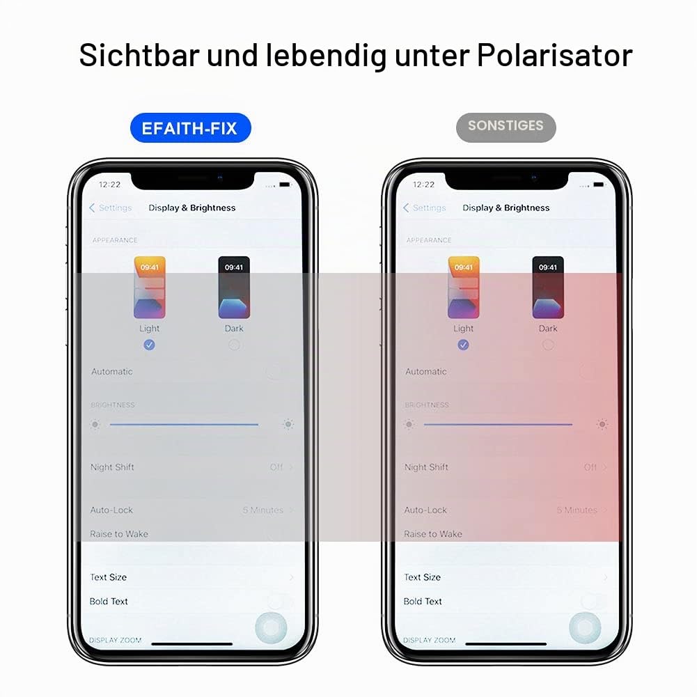 EFAITHFIX für iPhone XS Display OLED Ersatz Bildschirm 5,8" Full HD 3D Touchscreen Digitalisierer mit Reparaturset, Wasserfester Klebstoff und Gehärtetes Glas Für Modelle A1865/A1901/A1902