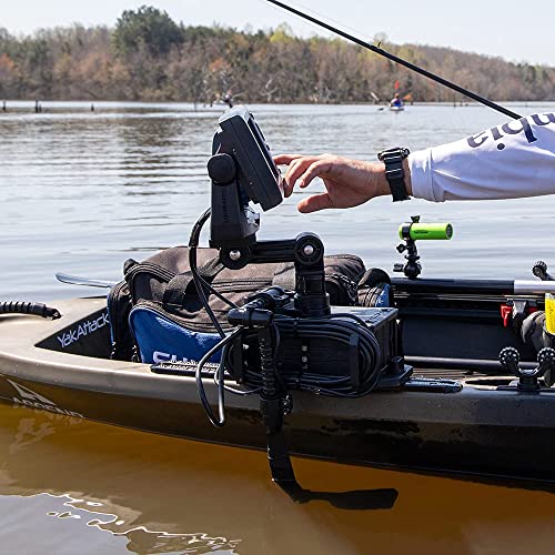 image for YakAttack LockNLoad Fish Finder Mount | Adjustable Kayak Track Mount S