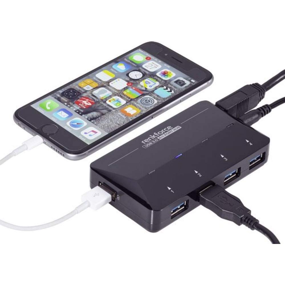 Hub USB 3.2 Gen 1 (USB 3.0) Renkforce RF-3806031