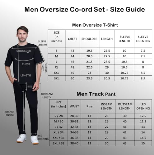 Image of GODFREY Co ord Set For Men Stylish - Cotton Track Suit For Man Summer T Shirt Lower Set