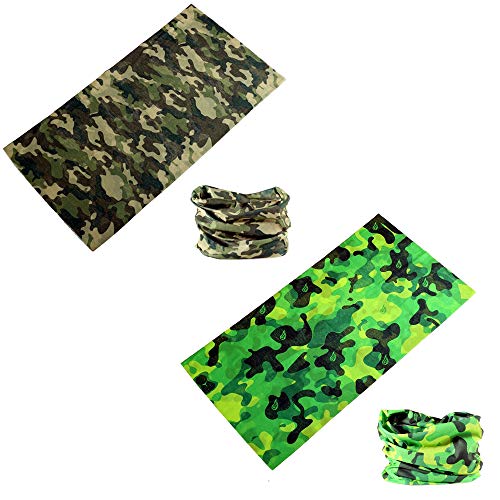 Zupoo Headbands 16-In-1Multifunctional Headband Sports Magic Scarf,Face Sun Mask,Neck Gaiter,Balaclava Headwear,Bandana,For Hiking, Running,Cycling,Yoga,Fishing,Hunting（6Pcs-A-Camouflage Series） #TOP1