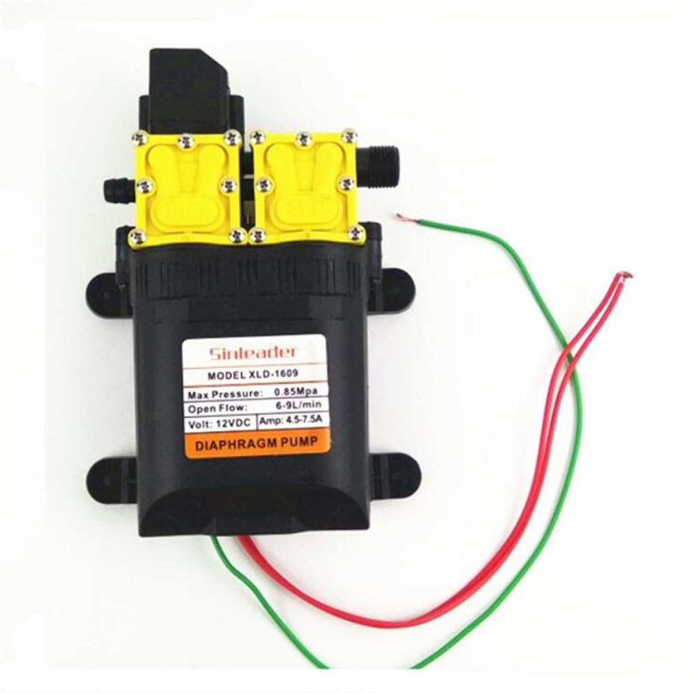 Extra High Power 12V DC Electric Diaphragm Pump 6-9L/min Mini Micro High Pressure Water Pump Agricultural Home Garden Car Washer