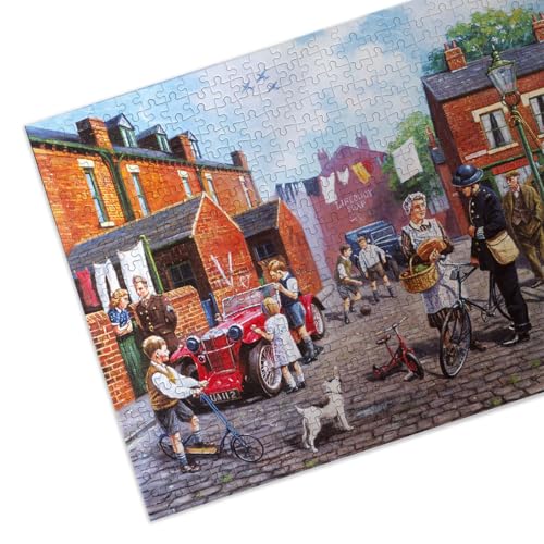 Gibsons Britain at War 500 Piece Jigsaw Puzzle for Adults – Nostalgic WWII Community Scene by Kevin Walsh – Premium Sustainable Puzzle Made in the UK/EU - Image 6