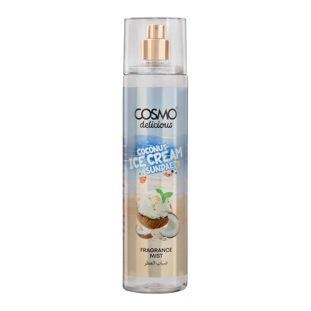 Cosmo Delicious Coconut Ice Cream Sundae Fragrance Mist 250ml, Sweet Parfum, Creamy Coconut & Sweet Tropical Scent, Summer Body Spray, Perfect For Everyday Wear, Long Lasting Perfume For Women & Men-picture-56