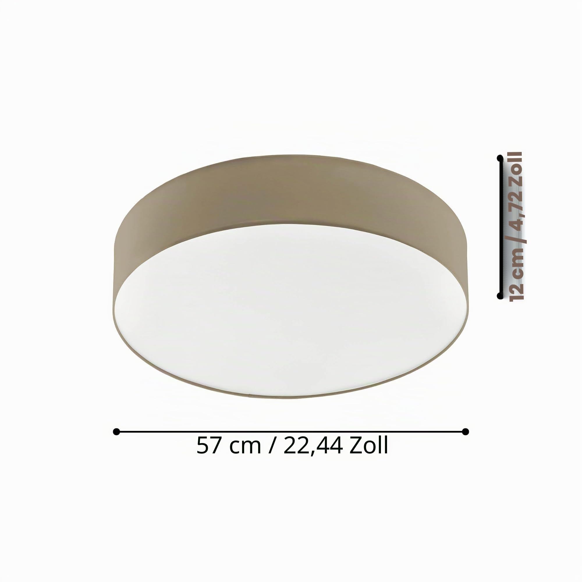 EGLO LED Deckenleuchte Romao 3, 1 flammige Deckenlampe aus Stahl