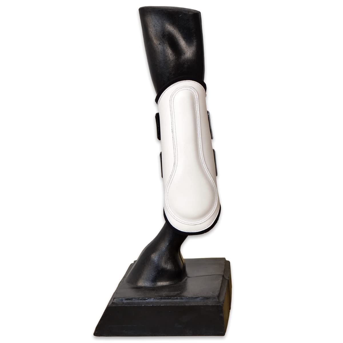 Protector | Cuero y neopreno | Talla Grande | Color Blanco | Equipamiento para el caballo | Producto de Guarnicionería | Tradición artesana | Los Nietos