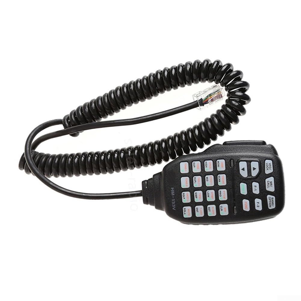 Micrófono HM-133V soluciona audio defectuoso en Icom IC-2702H diseño ligero
