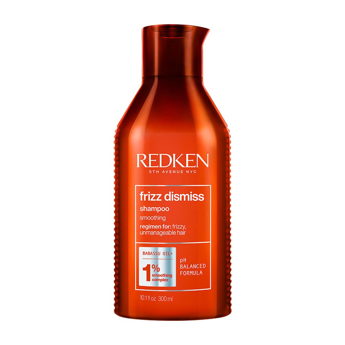 Redken Frizz Dismiss Sulphate Free Shampoo With Smoothening Complex, 300 ml | Professional pH Balancing Shampoo for Dry & Frizzy Hair | Smoothens Hair, Adds Shine & Manages Frizz | For Men & Women