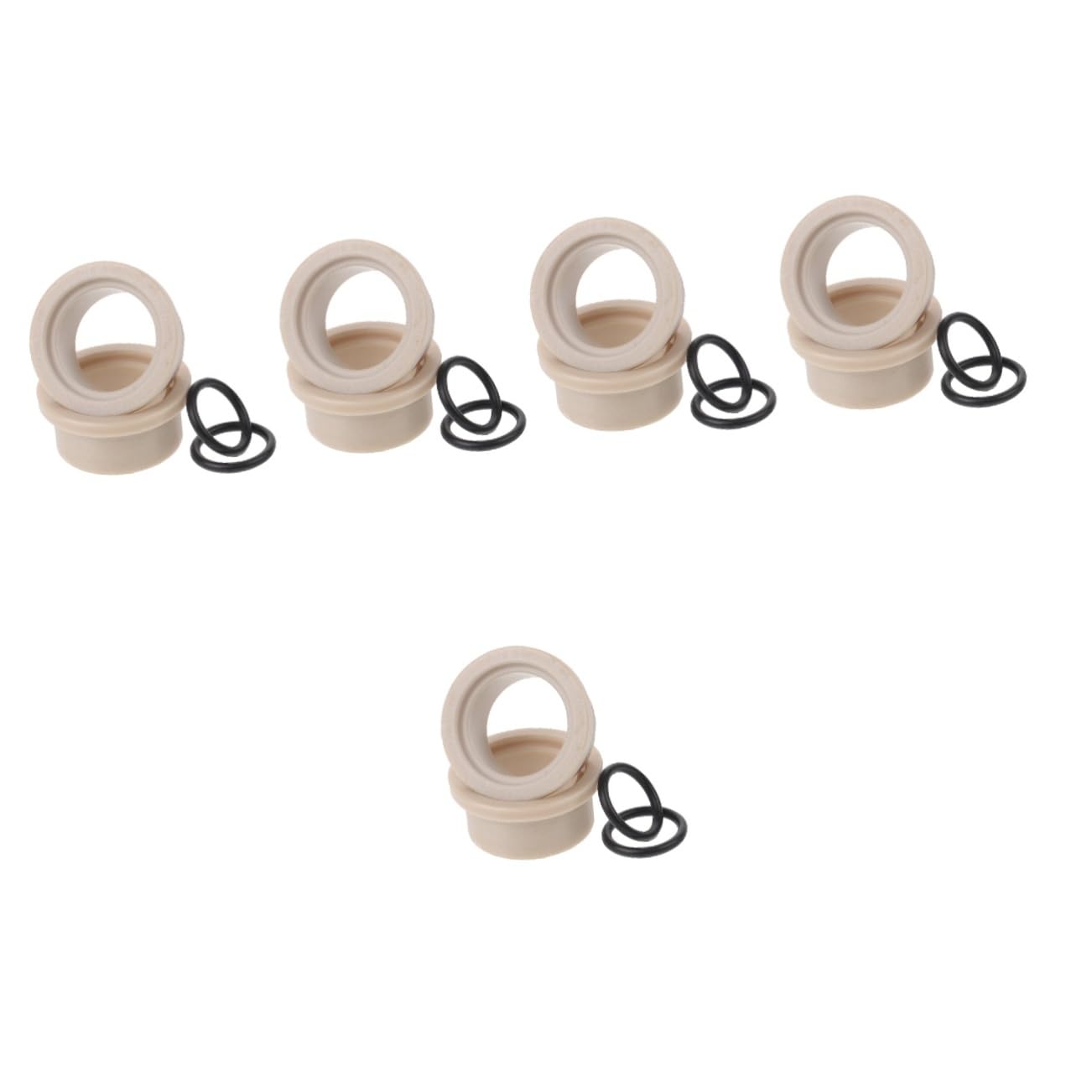 Happyyami 5 Sets Bicycle Rear Bushings Universal Rear Shock-absorbers Pad Bushing Protector Rubber Ring Enhance Bike Appearance