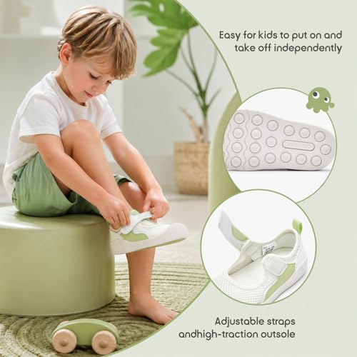 Image of Balabala Baby Toddler Walking Shoes Boys Girls Slip On Sandals Kids Water Shoes Barefoot Shoes Breathable Mesh Lightweight