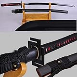 GLW Days Locked Zangetsu Battle Sword High Carbon Steel Sharp Black Blade #2378
