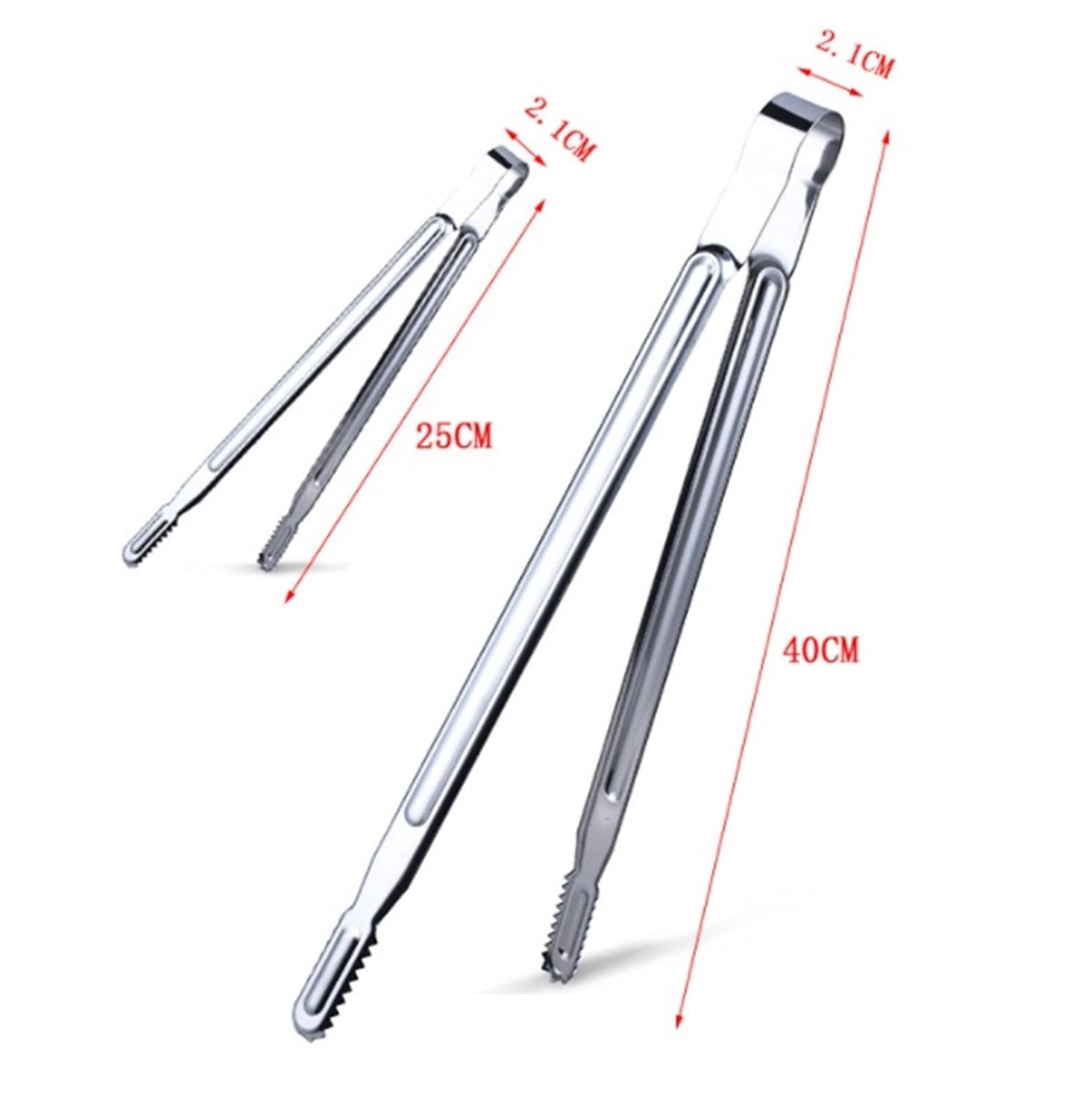 MRKU Pinzas para cocinar, Servir Alimentos de Metal, Resistentes al Calor, Utensilios para freír
