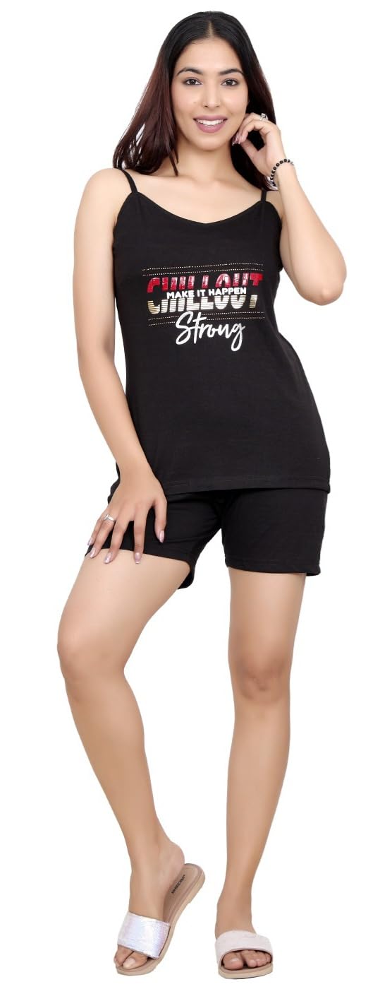 pearls fashionz Cotton Night Suit(Slips with Shorts)-picture-48