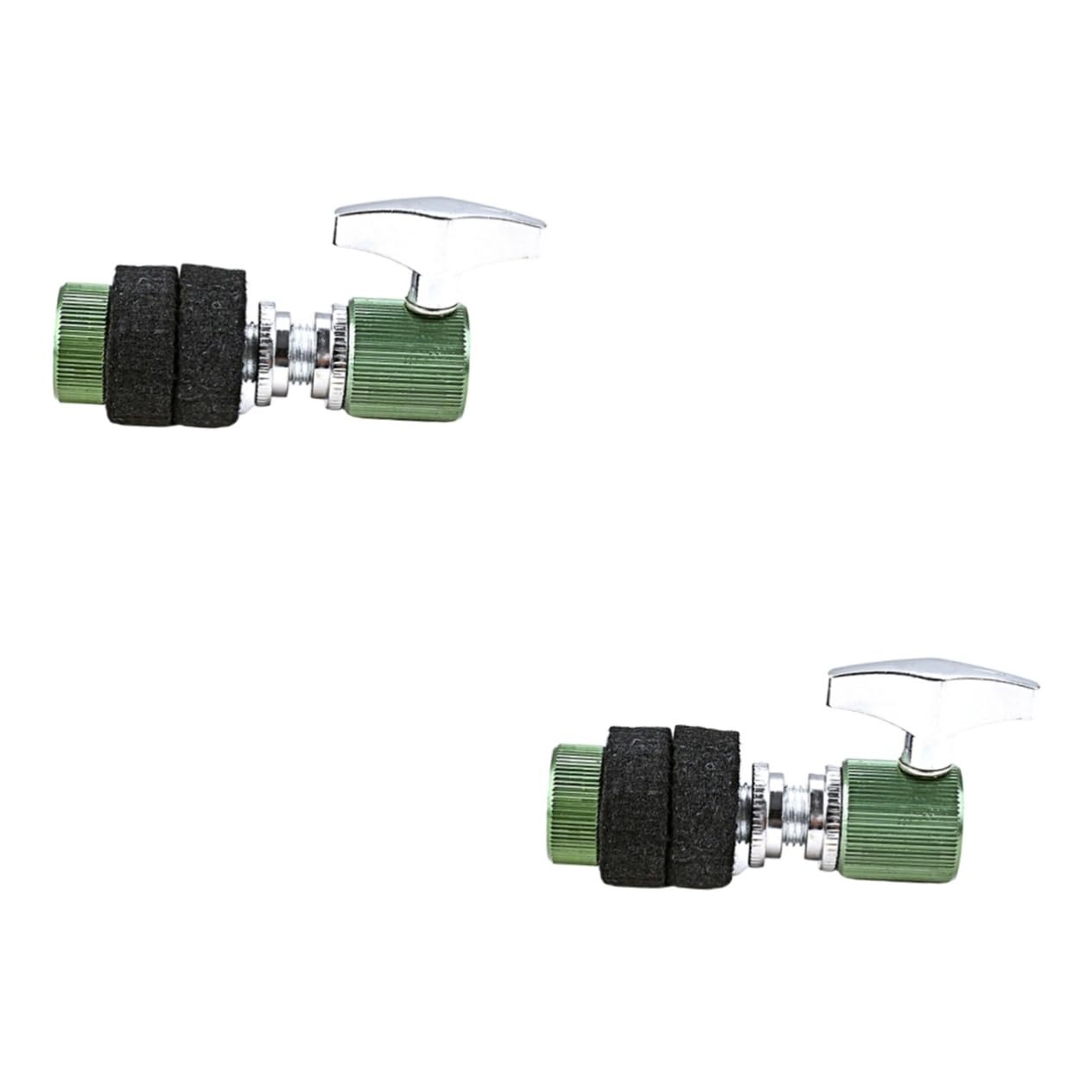 Totority 2pcs Professional Hi Hat Clutch Jazz Drum Accessory Green Clutch Cymbal Hi Hat Stand Post