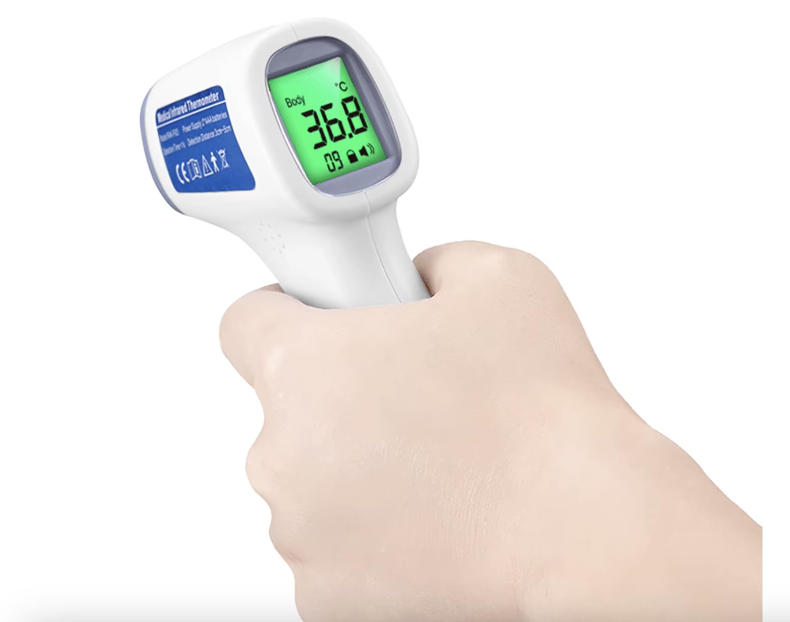 Digital Infrared Thermometer, Non-Contact Temperature Measurement, LCD Display, One-Button Operation,-image-18