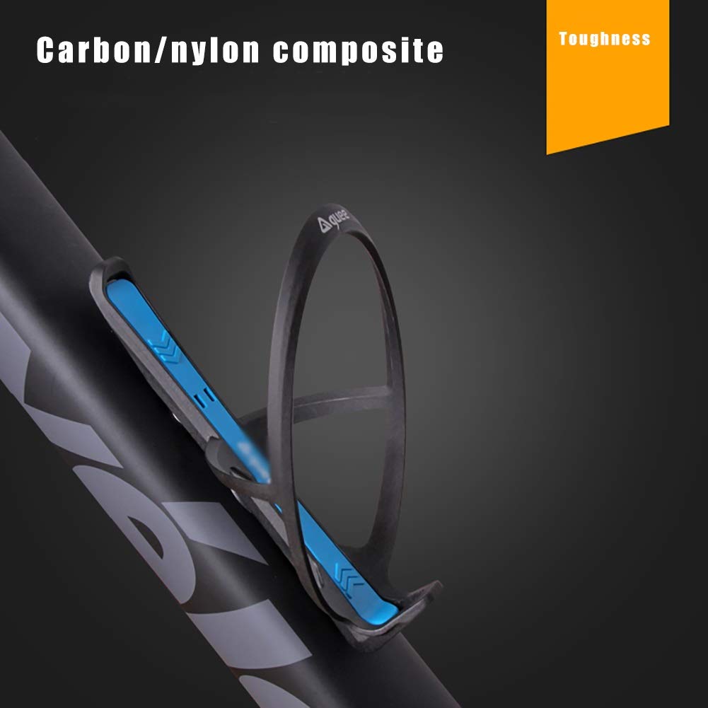 Uchwyt na butelkę na rower, uchwyt na butelkę na wodę, uchwyt na butelkę roweru, uchwyt na butelkę rowerową, wielofunkcyjny nylon z włókna węglowego, mieszany materiał, super lekki, odpowiedni do rowerów górskich, szosowych, B