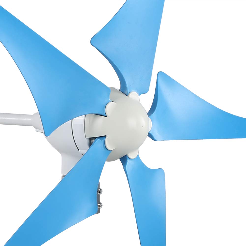 FTVOGUE Kit Generatore Eolico 5 Pale con Controller 100 W DC 24 V Utilizzo Elevato di Energia Eolica Bassa velocità di Avvio per Lampioni Fuori Rete Uso di Energia Esterna (DC24V)