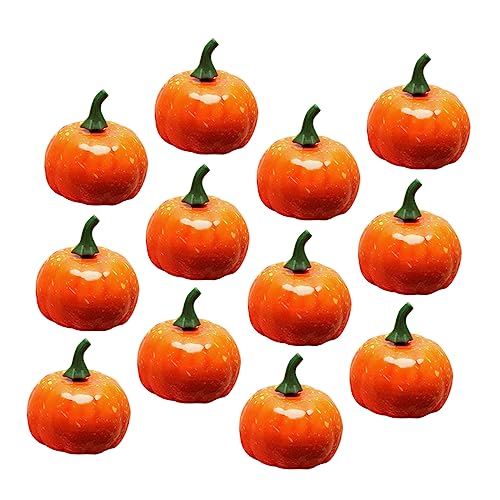 NOLITOY 12pcs Pumpkin Model Halloween Decor Crafts Supplies Home Items Halloween Fake Pumpkin Fall Home Decor Halloween Party Supplies Photography Prop Halloween Props Halloween Ornaments