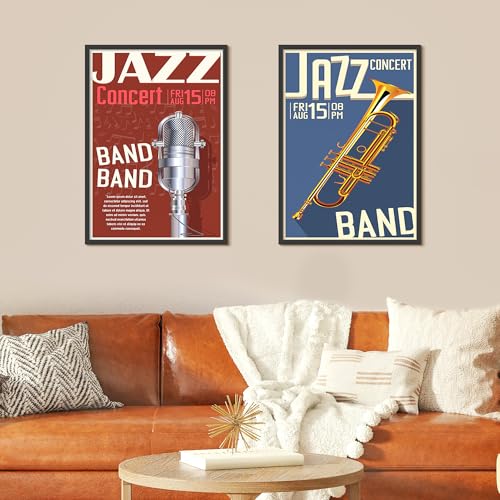 Image of upsimples 19x27 Poster Frame, Display Pictures 13x19 with Mat or 19 x 27 Without, Wall Hanging Puzzle Frames, Black, 1 Pack