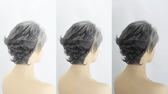 Amazon.com : SEVENCOLORS Short Grey Wigs for White Women