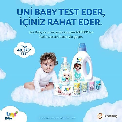 Uni Baby Pure Comfort Bebek Losyonlu ve Salatalık Özlü Islak Mendil 12x90 1080 Yaprak - Görsel 4