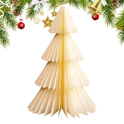 Faltbarer Papier Weihnachtsbaum | Moderne Vintage Dekoration -...