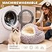 Katzenbett Flauschig Katzendecke, 50cm Kätzchenbett für Kleine Katzenhöhle, Gemütlich Katzenbett für große Katzenkätzchen Washbar Hundehaus, Weiches Plüsch Warm Winter Haustierbett für Katzen Hunde