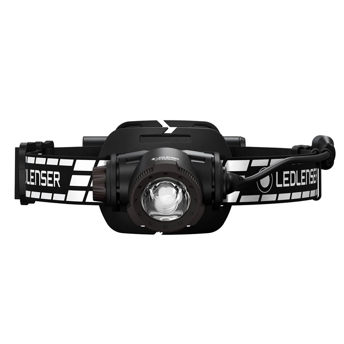 Ledlenser H7R Signature Premium Torcia Frontale LED, Ricaricabile, Impermeabile IP67, 1200 Lumen, Bluetooth, dimmerabile, Portata Luminosa 260m, Cavo di ricaricamagnetico USB