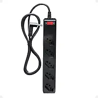 Filtro de Linha iCLAMPER Energia 5 com Proteção contra Surtos Elétricos(DPS) 5 Tomadas, 3 Pinos, 10 Amperes para PC, Notebook, Roteador, Monitor, Impressora, PS5, Alexa e etc, Bivolt, Cabo de 1m Preto