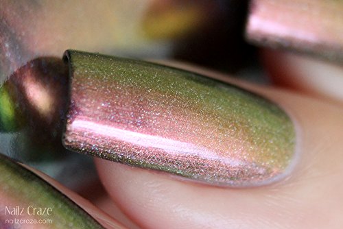 Image of ILNP Nostalgia (H) - Gold, Green, Red, Bronze, Copper Holographic Ultra Chrome Color Shifting Nail Polish