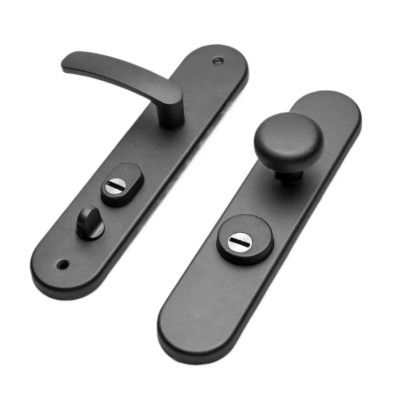 Sxolcoufoh Door Thickness 9Cm Black Door Handle Spherical Lock 1Pcs(Door Thickness 9Cm)