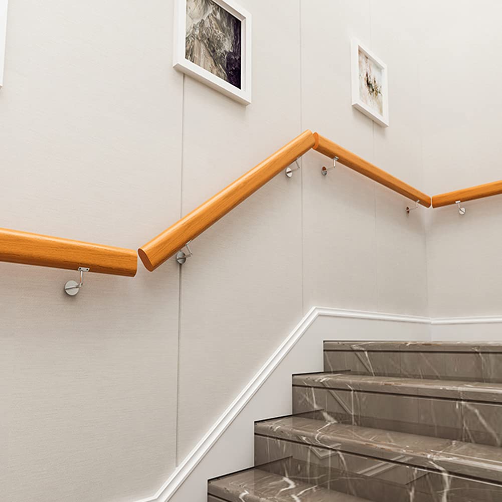 Drewniany zestaw poręczy bezpieczeństwa schodów dla dzieci i seniorów trwały 100 cm do wewnątrz i na zewnątrz poręcz ręczna do loftu i balustrady schodowej