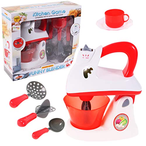 MalPlay Mixer für Kinder | Küchenspielzeug | Rollenspielzeug | Küchengerät für Spielküche | Licht & Sound | für Jungen…