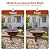 12.6" Deck Mounted Bird Bath for Outside, Metal Solar Powered Bird Bath Fountain, Heavy Duty Railing Clamp for Balcony Fence, Detachable Deck Bird Bath for Garden