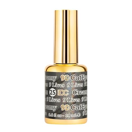 DND DC 9D Cat Eye Gel Polish DND 9D Cat Eye Smoothie, Unicorn, Creamy Collection (#25-9 Lives, 0.6 OZ)