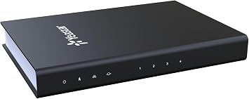 YEASTAR NeoGate 4FXS Port Gateway, 4FXS Ports, Sip & Iax Compatible, Black