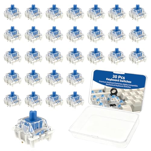 IOGOG 30 Pcs Keyboard Switches, 3 Pin Dustproof Mechanical...