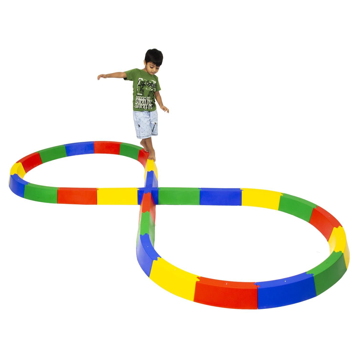 GISCO Figure-8 Kids Balancing Beam Walking Beam for Balance & Coordination | Indoor & Outdoor Fun Play Game for Kids | Set of 27 Multi Colors (B0CVTZ5525) Amazon Price History, Amazon Price Tracker