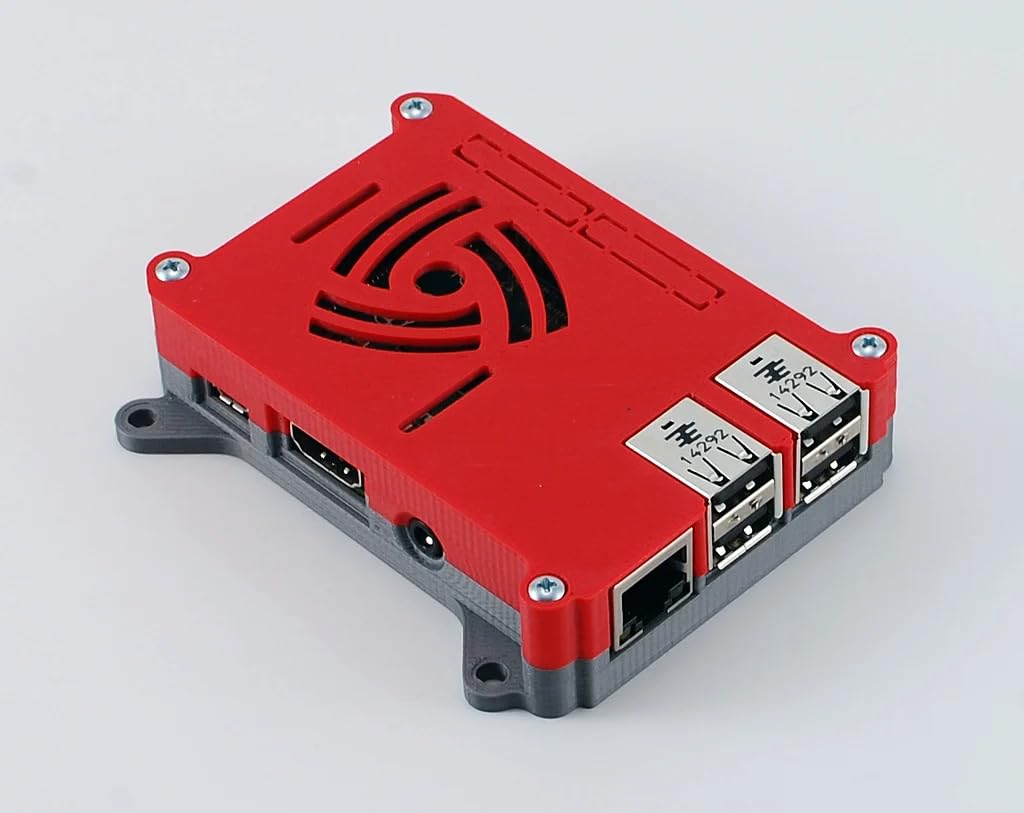 Pi 3 Case 1Gb, 2GB, red, Modular Design, Ports Access and for Pi 3 Model B, Pi 3B, Pi 3b+ (Red)-image-28