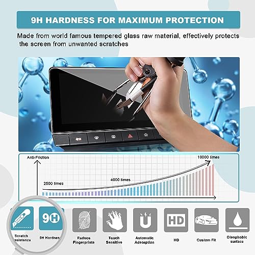CDEFG Compatible with MG 4 EV MG4 Electric (EH32) 2022 2023 Navigation Screen Protector 9H Tempered Glass Car 10.25 Inch GPS Anti Scratch HD Clarity Protective Film MG4 EV Accessories - Image 3