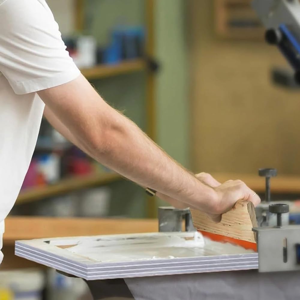 Zestaw do sitodruku A3/A4 1 szt. z aluminiową ramą i siatką 50-420 – zestaw do samodzielnego drukowania na koszulkach, papierze, plastiku i innych materiałach(A3kitsx140Tx350mesh)