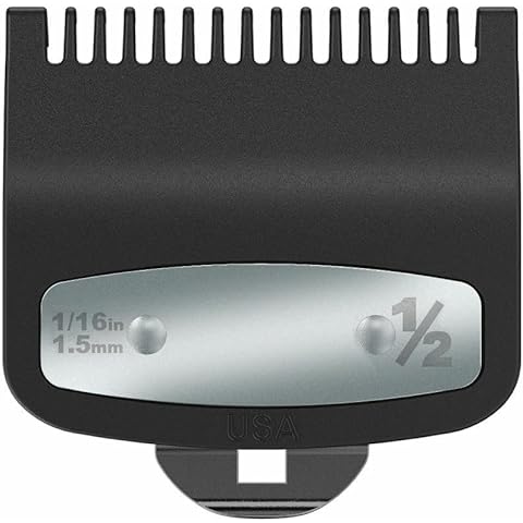 Replacement for Wahl 1/2 Premium Clipper Guard Clip Guide Metal #3354-100 1/16" 1.5mm Metal Clipper Guard fits for Wahl 1/2 Clipper Guards Set Cover
