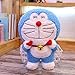 Anime Doraemon pluszowe zabawki miękkie słodkie Doraemon poduszka lalki dla dzieci do spania poduszka do przytulania wypchane zwierzę lalka dla dziewczynek prezent 45cm Blue-01