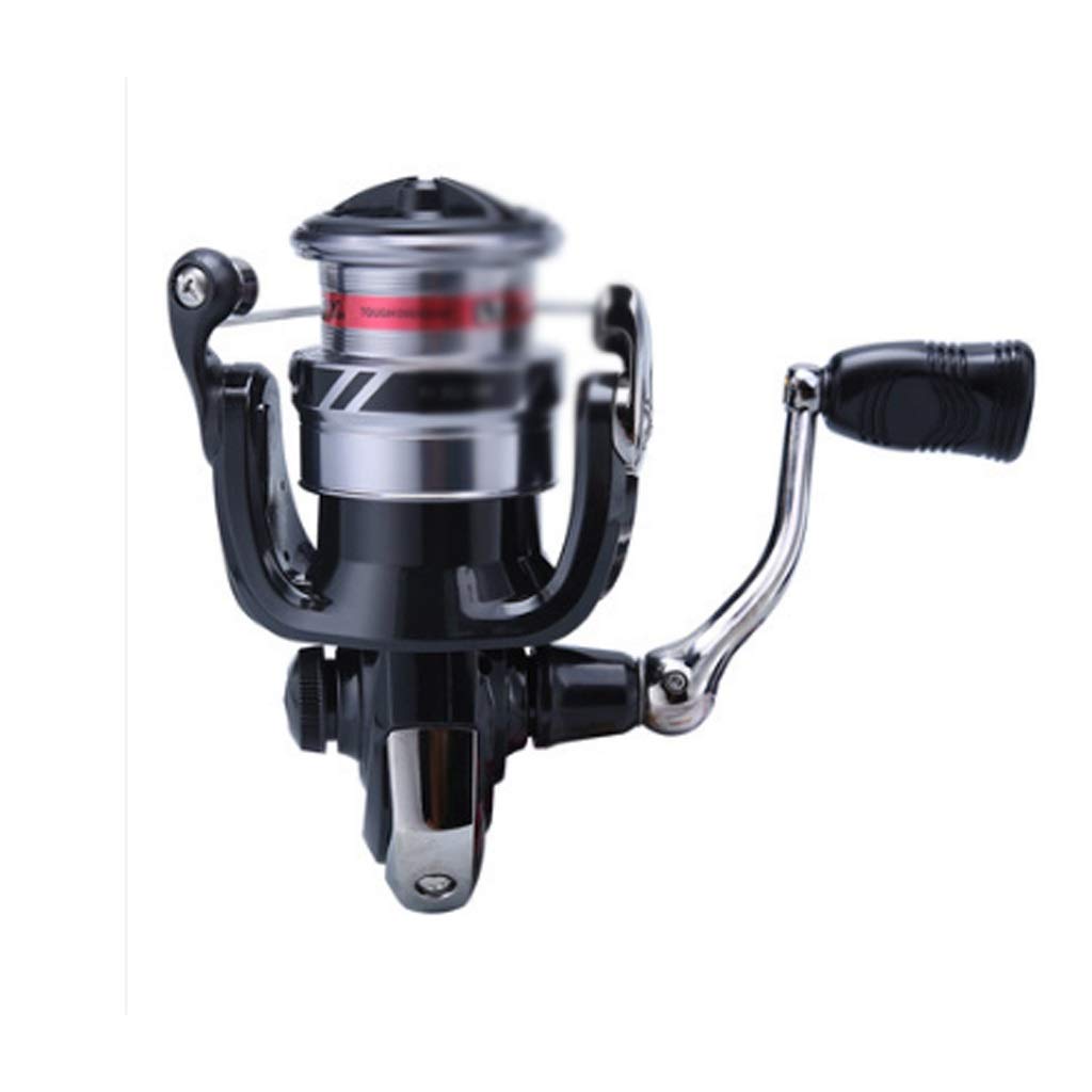 Bobine de pêche avec tasse spinning roue en métal anti-perruque