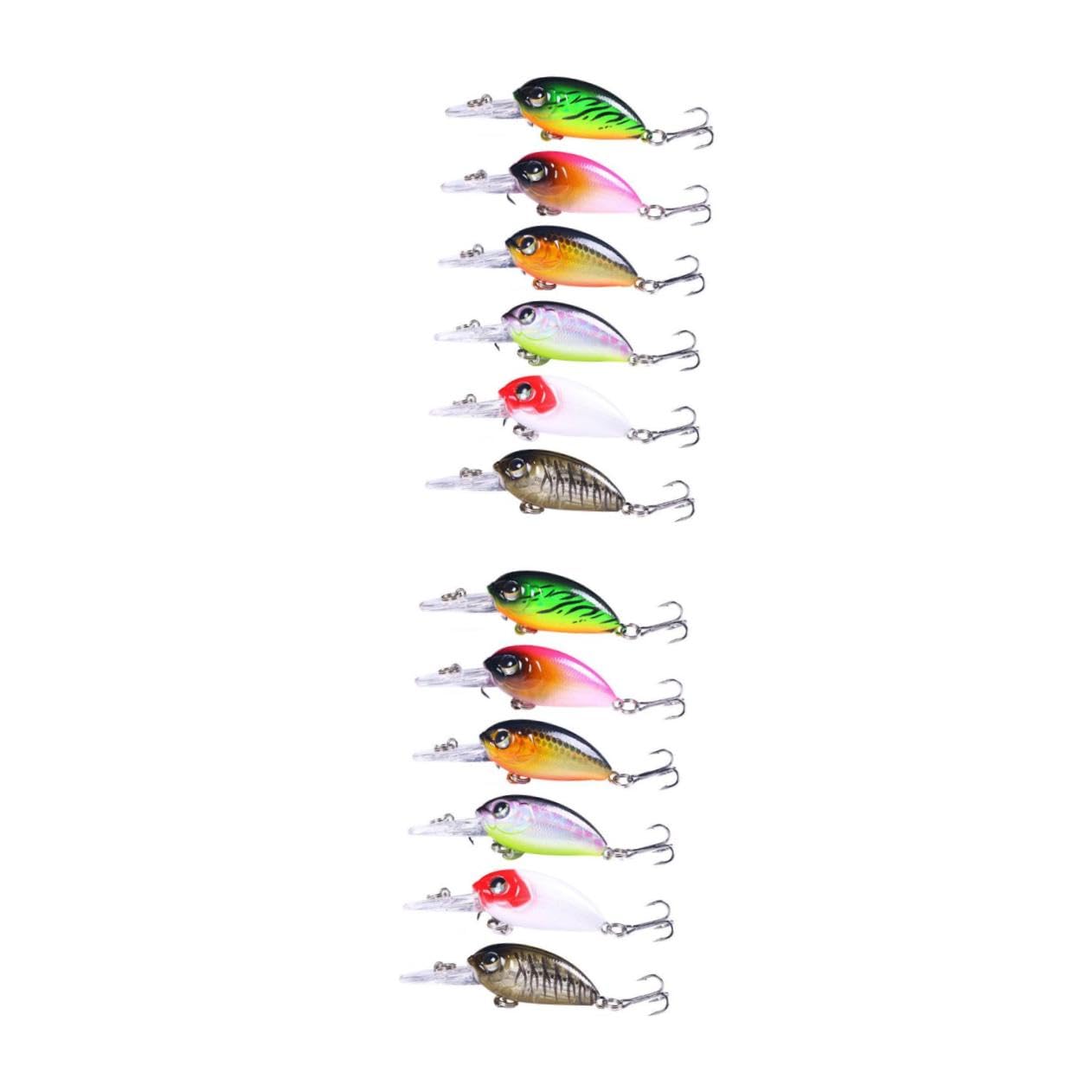 Leurre Appât Bleu Plongeur Leurres Hochet Poisson Trousse Vairon Attaquer Plongée Artificiel Appâts De Pêche Flottants Appâts De Pêche en Plastique Abdos Coloré