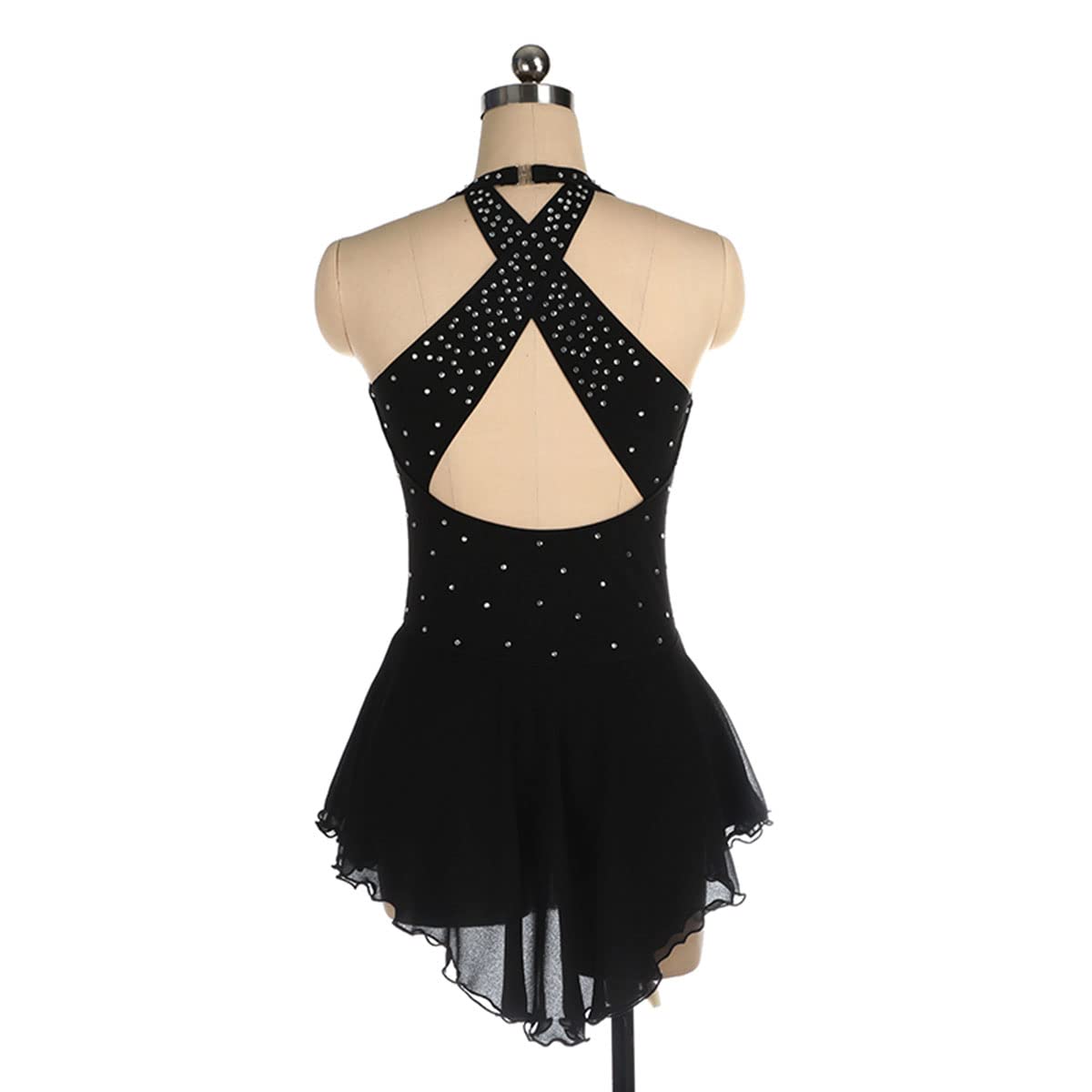 Vestito da ragazza per pattinaggio artistico, per l'inverno, per lo sport, per il pattinaggio, per ragazze